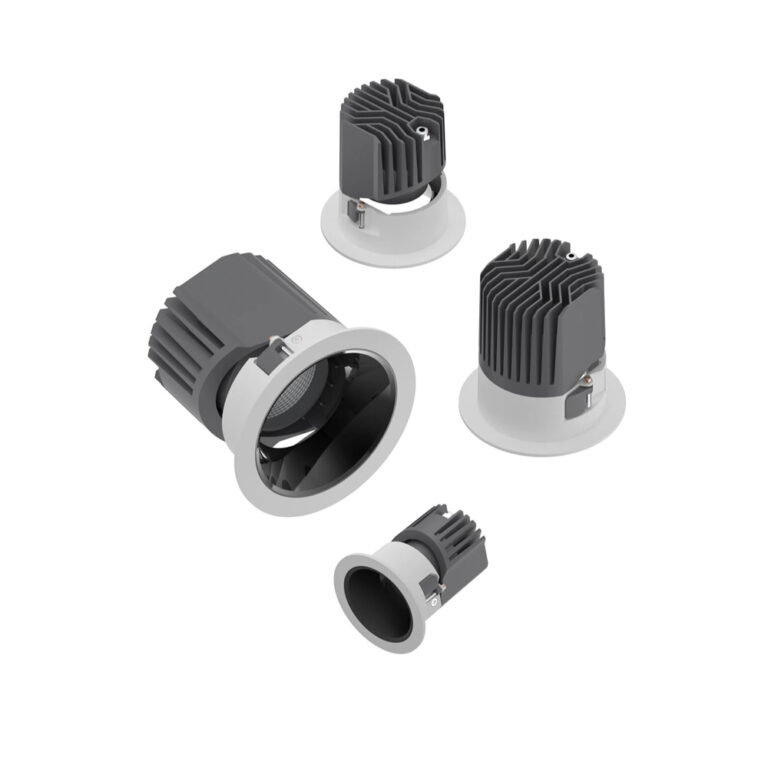 Wide-edge recessed LED spotlight FST-SP-QL03 size and structure