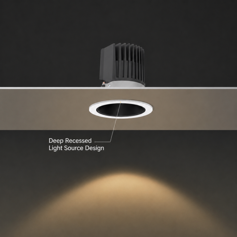Wide-edge recessed LED spotlight FST-SP-QL03 residential application