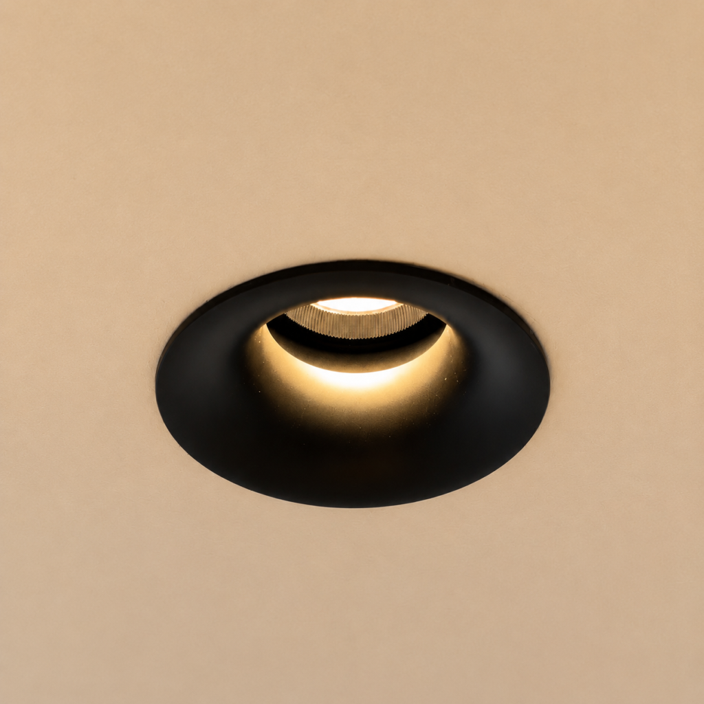 Deep anti-glare recessed LED spotlight FST-SP-YMWB installation detail
