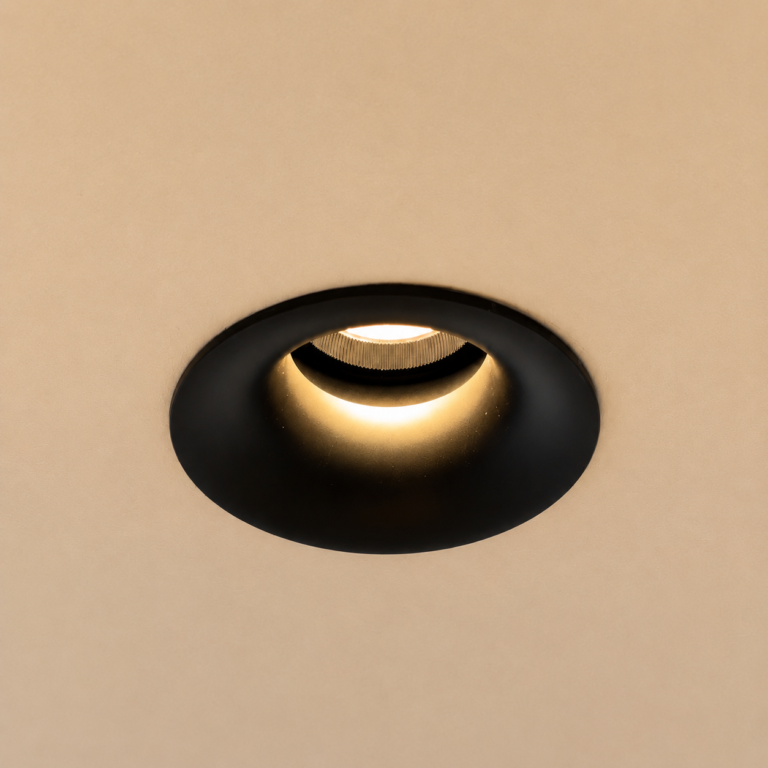 Deep anti-glare recessed LED spotlight FST-SP-YMWB installation detail