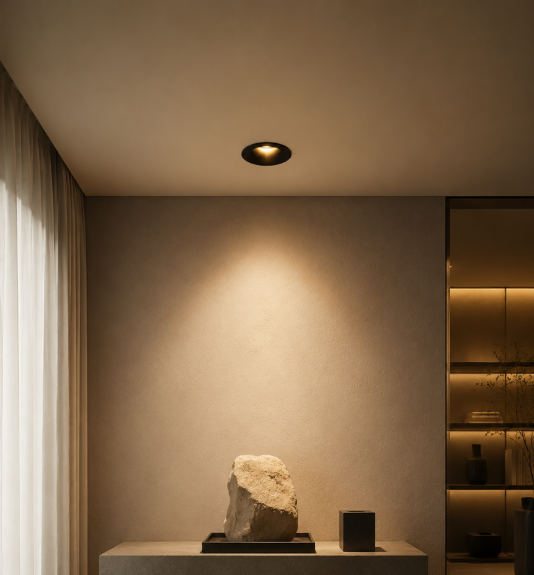 Deep anti-glare recessed LED spotlight FST-SP-YMWB lighting effect