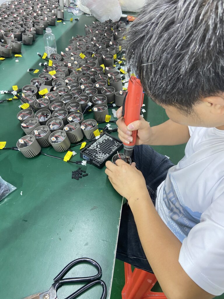 FANSEN LED lighting component preparation and assembly 1