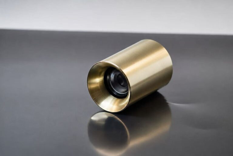 FST-SM-DL70 brushed gold surface-mounted downlight