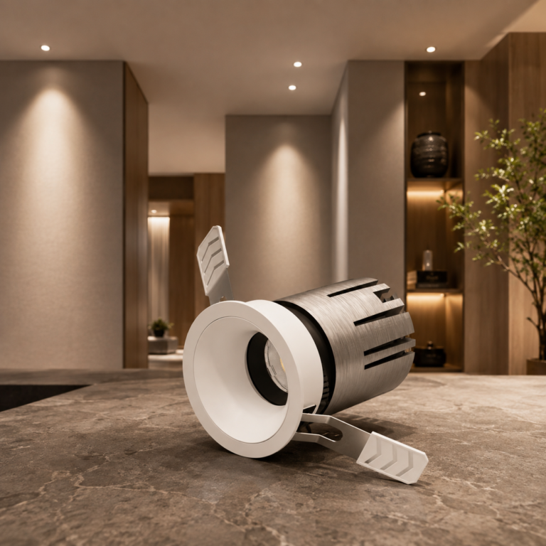 Deep anti-glare recessed LED spotlight FST-SP-YMYB housing detail