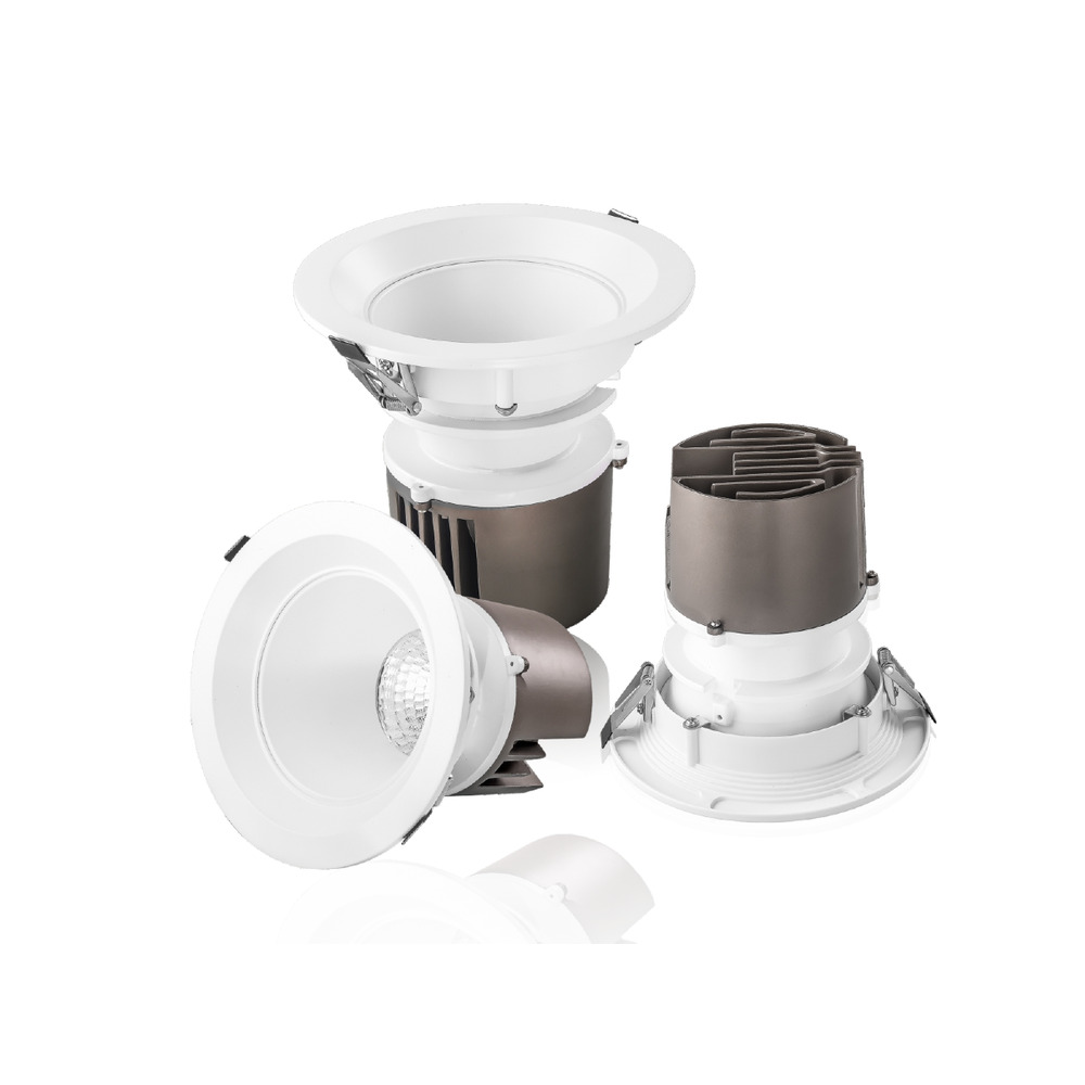 FST-HY-HC07 spiral heat sink deep baffle commercial LED downlight
