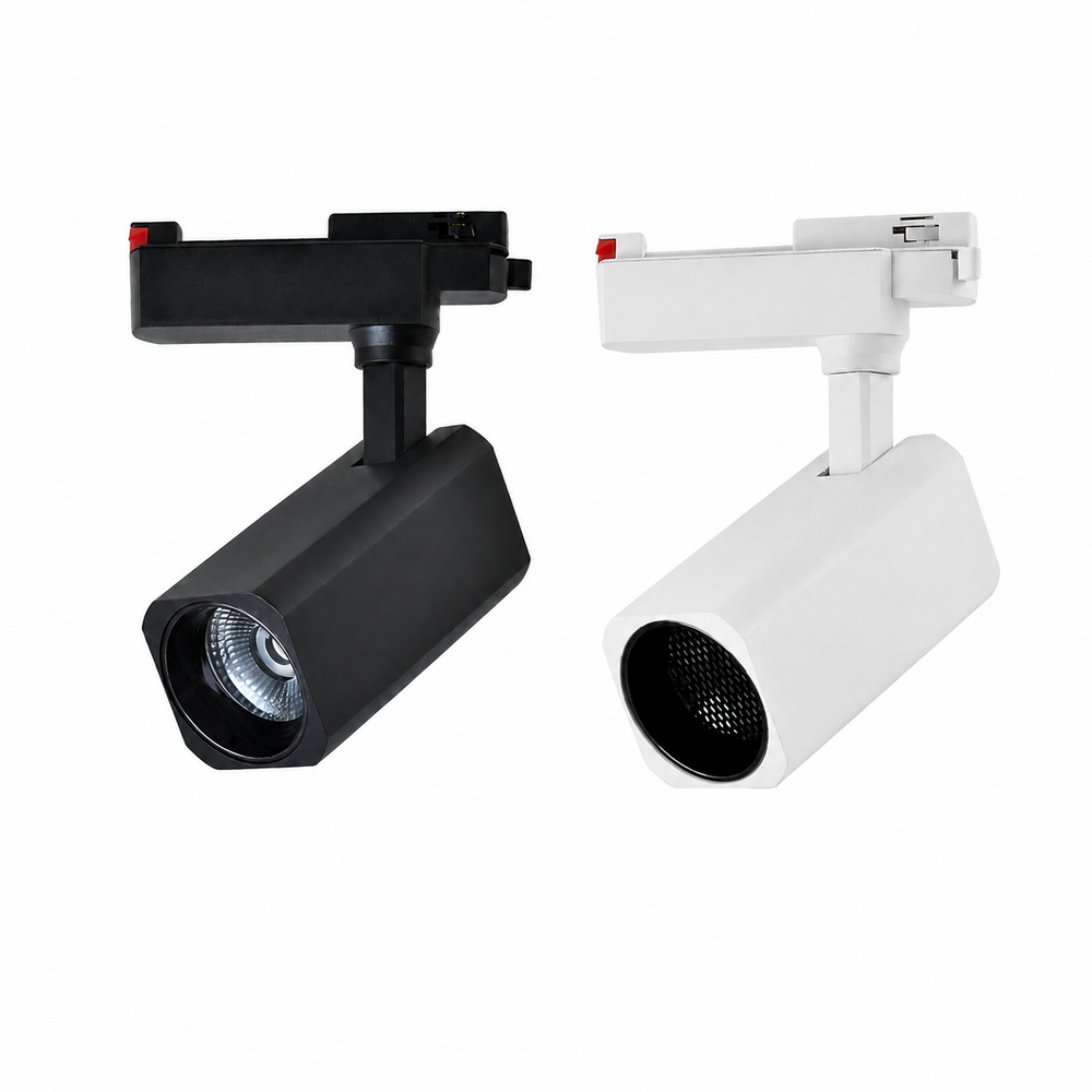 FST-HYTR01 220V square adjustable LED track light in black and white