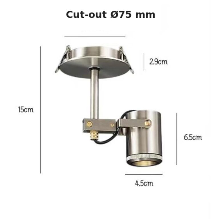 FST-BH-AS02 Recessed Dimensions