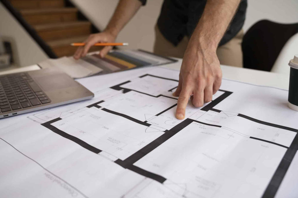 LED downlight quantity planning from a ceiling floor plan
